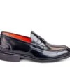 Eva Penny Loafer - Black Bookbinder