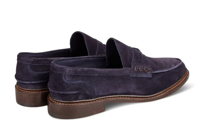 Adam Penny Loafer - Navy Suede 4 Adam Penny Loafer - Navy Suede - Image 4