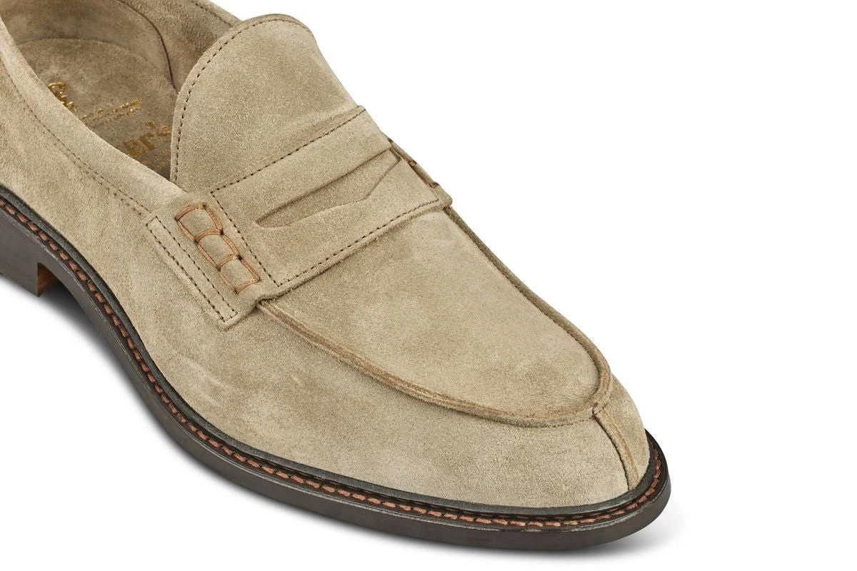 Adam Penny Loafer - Sand Suede 2 Adam Penny Loafer - Sand Suede - Image 2