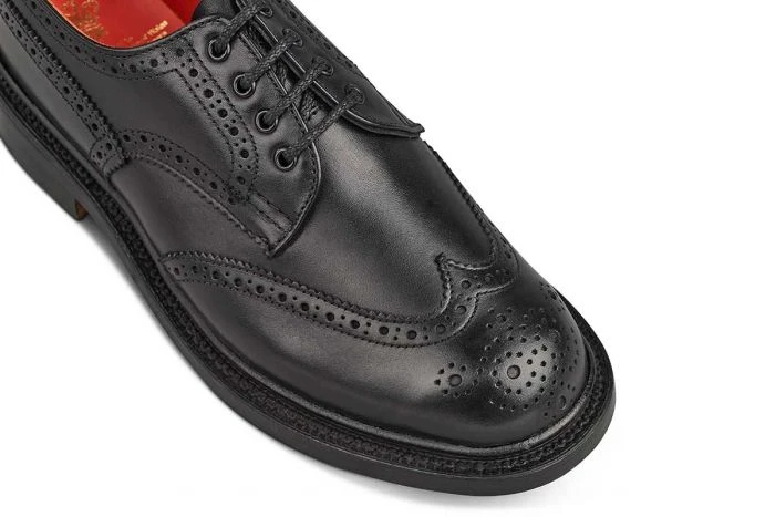 Anne Brogue Country Shoe - Black 2 Anne Brogue Country Shoe - Black - Image 2