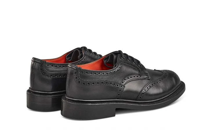 Anne Brogue Country Shoe - Black 4 Anne Brogue Country Shoe - Black - Image 4