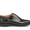 Belgrave Toecap Oxford City Shoe - Black