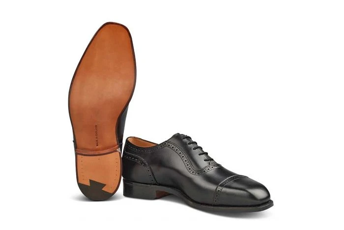 Belgrave Toecap Oxford City Shoe - Black 5 Belgrave Toecap Oxford City Shoe - Black - Image 5