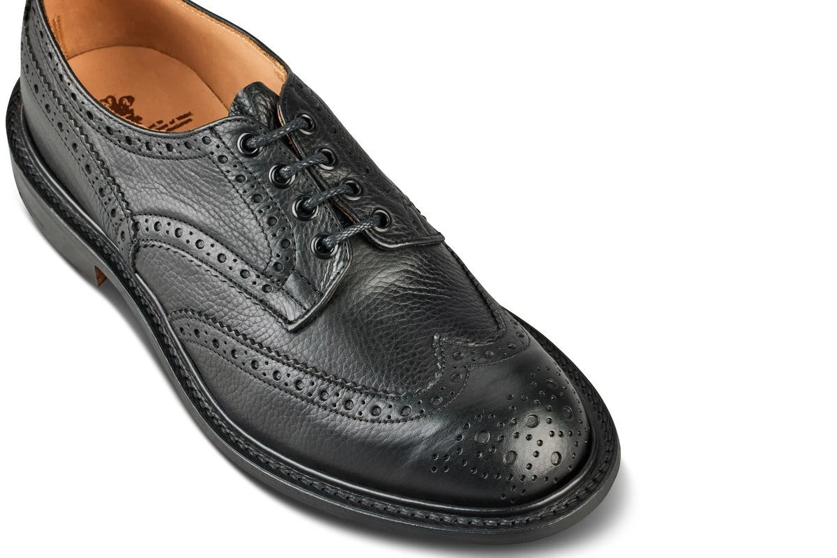 Bourton Country Shoe - Lightweight - Black Muflone 2 Bourton Country Shoe - Lightweight - Black Muflone - Image 2