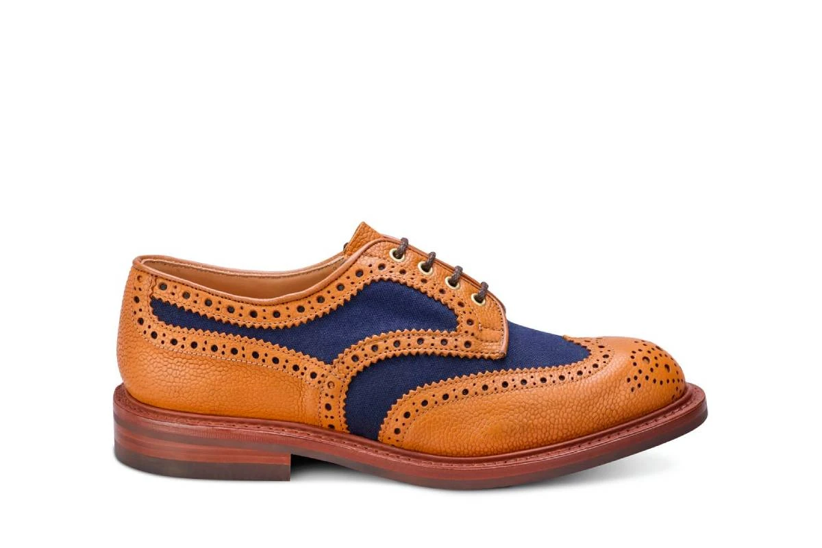 Bowood Country Shoe - Tan/Navy Two Tone 1 Bowood Country Shoe - Tan/Navy Two Tone