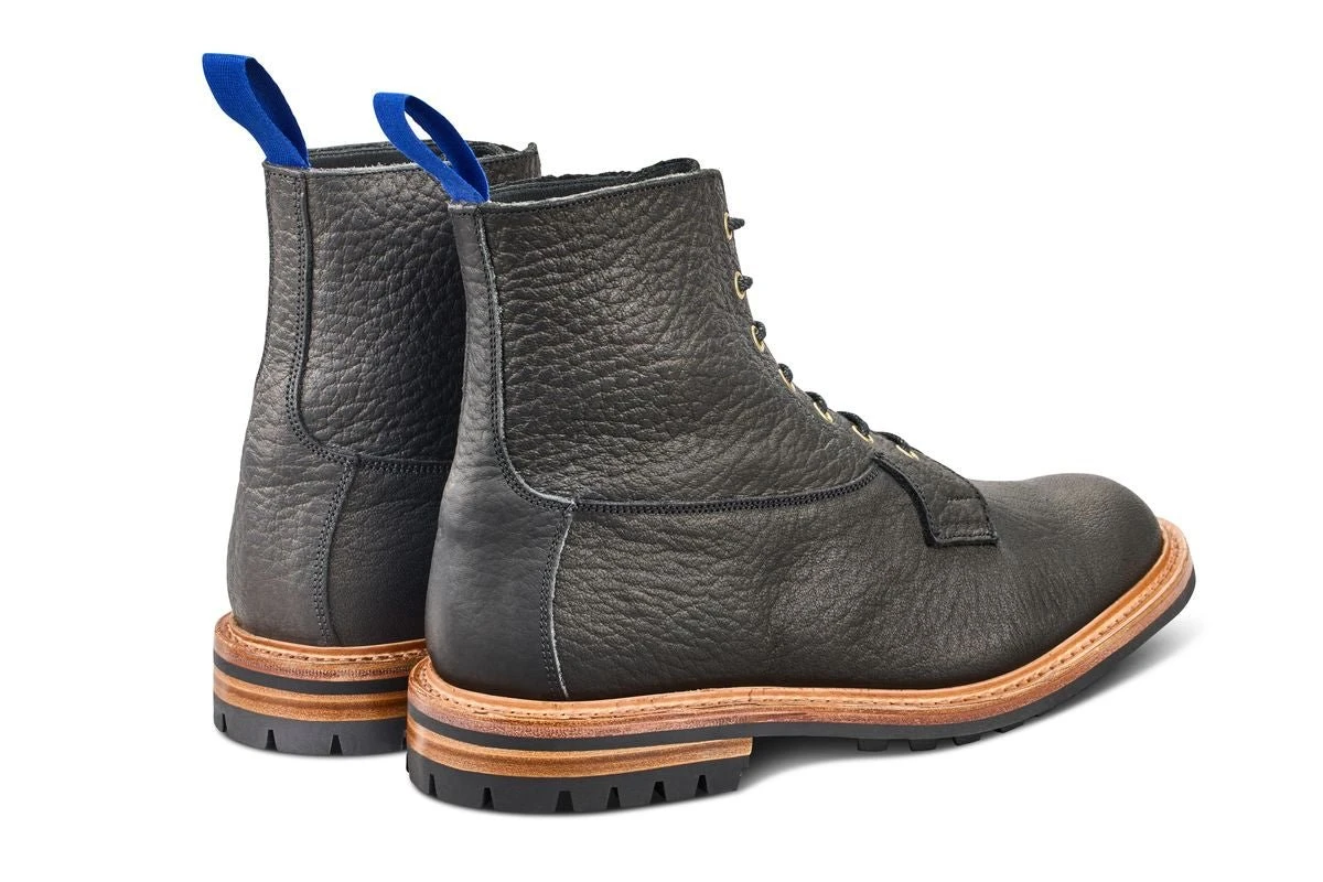 Burford Country Boot - Black Buffalo (Tricker's Exclusive) 4 Burford Country Boot - Black Buffalo (Tricker's Exclusive) - Image 4