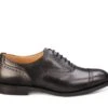 Cambridge JS9518 Brogue Toecap Oxford City Shoe - Black (Multiple Width Fittings)