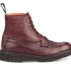 Camilla Derby Boot - Olivvia Deerskin - Burgundy Burnished