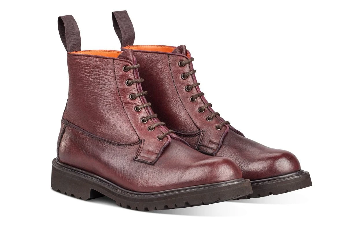 Camilla Derby Boot - Olivvia Deerskin - Burgundy Burnished 3 Camilla Derby Boot - Olivvia Deerskin - Burgundy Burnished - Image 3