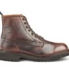 Camilla Derby Boot - Olivvia Deerskin - Chestnut Burnished