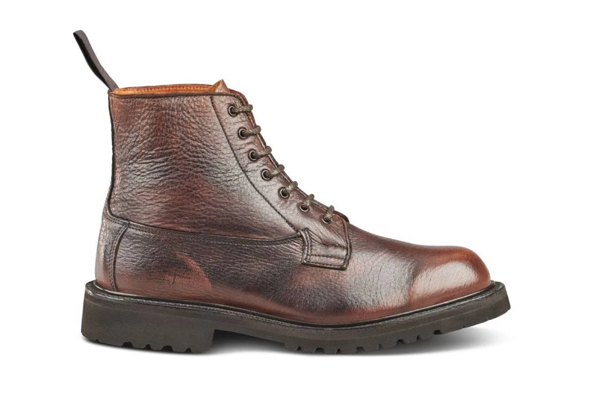 Camilla Derby Boot - Olivvia Deerskin - Chestnut Burnished 1 Camilla Derby Boot - Olivvia Deerskin - Chestnut Burnished
