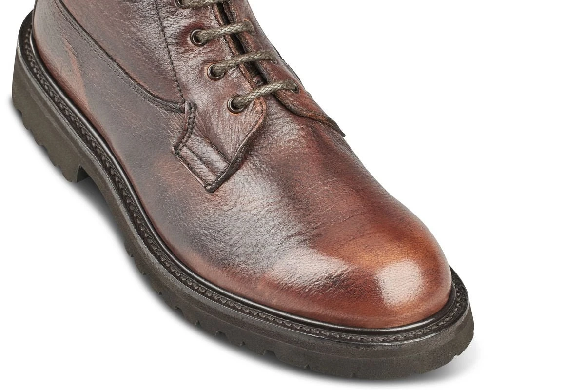 Camilla Derby Boot - Olivvia Deerskin - Chestnut Burnished 2 Camilla Derby Boot - Olivvia Deerskin - Chestnut Burnished - Image 2