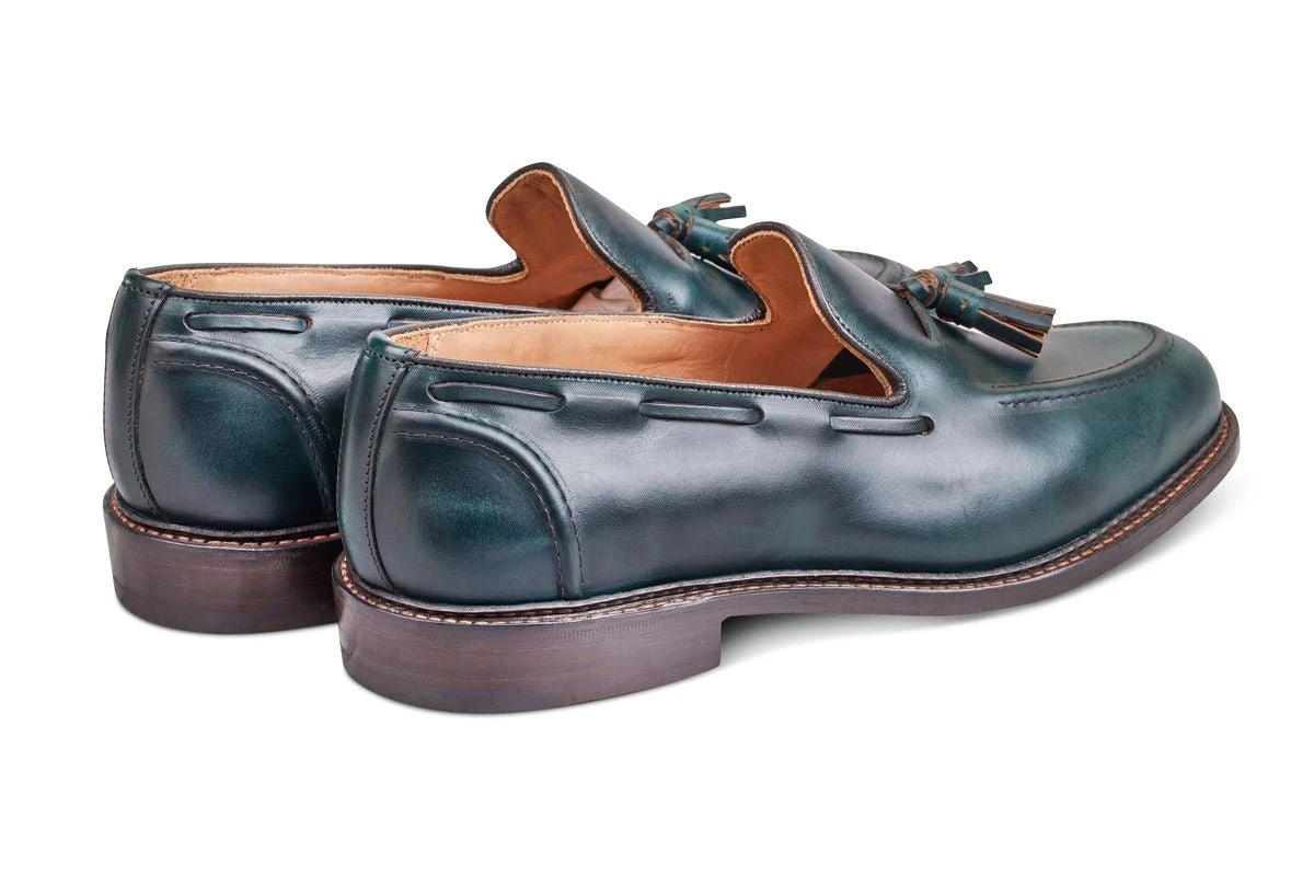 Elton Tassel Loafer - Green Cutter 4 Elton Tassel Loafer - Green Cutter - Image 4