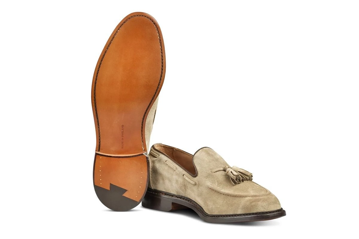 Elton Tassel Loafer - Sand Suede 5 Elton Tassel Loafer - Sand Suede - Image 5