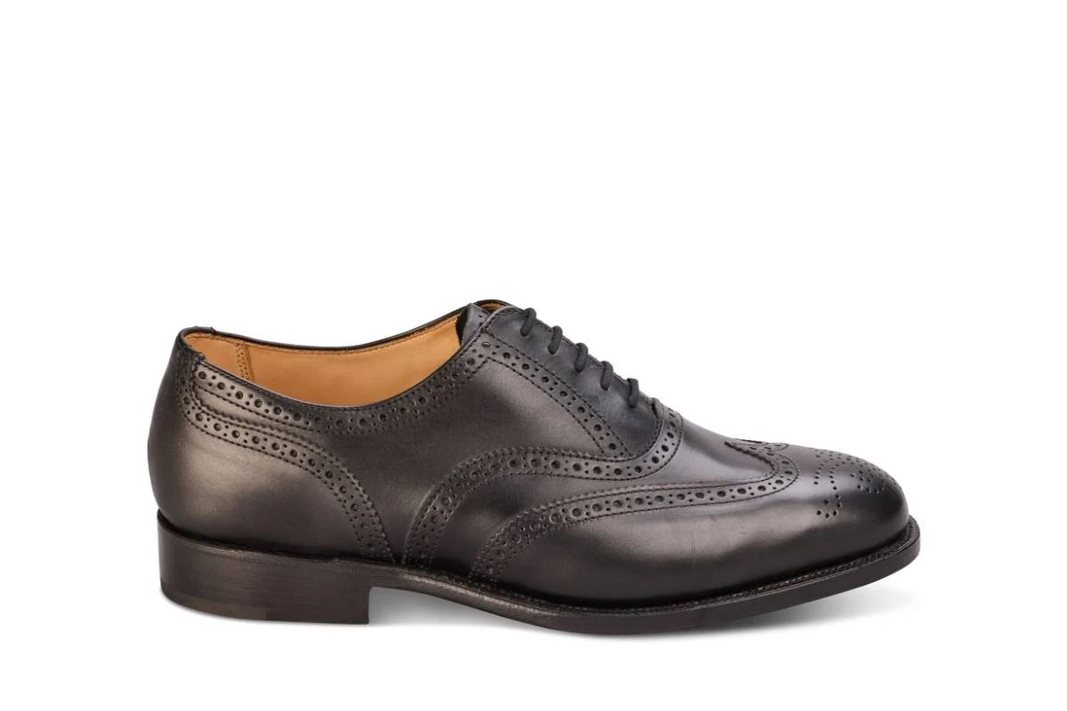 Epsom JS9524 Brogue Oxford City Shoe - Black (Multiple Width Fittings) 1 Epsom JS9524 Brogue Oxford City Shoe - Black (Multiple Width Fittings)