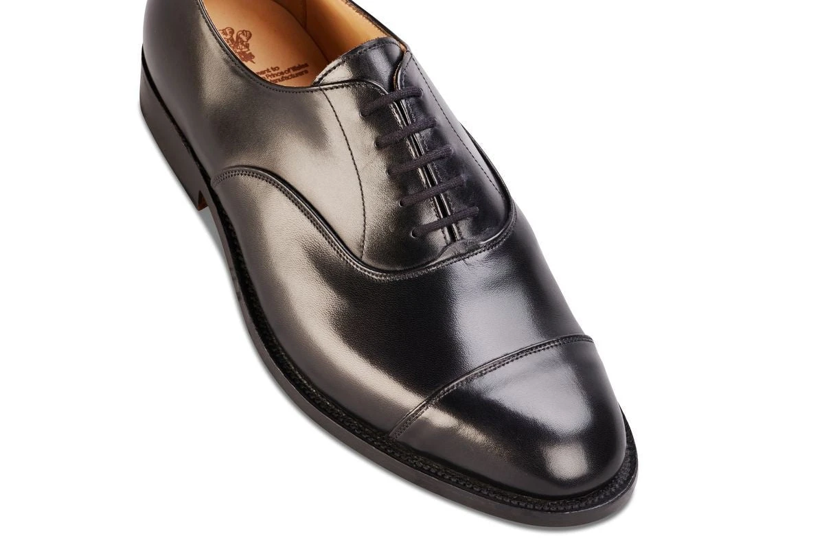 Henley JS9550 Plain Toecap Oxford City Shoe - Black (Multiple Width Fittings) 2 Henley JS9550 Plain Toecap Oxford City Shoe - Black (Multiple Width Fittings) - Image 2