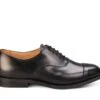 Henley JS9550 Plain Toecap Oxford City Shoe - Black (Multiple Width Fittings)