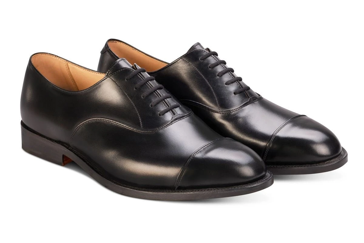 Henley JS9550 Plain Toecap Oxford City Shoe - Black (Multiple Width Fittings) 3 Henley JS9550 Plain Toecap Oxford City Shoe - Black (Multiple Width Fittings) - Image 3