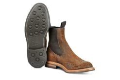 Henry Country Boot - Snuff Reverse Suede -Selected Footwear Stores henry country boot snuff reverse suede 186565