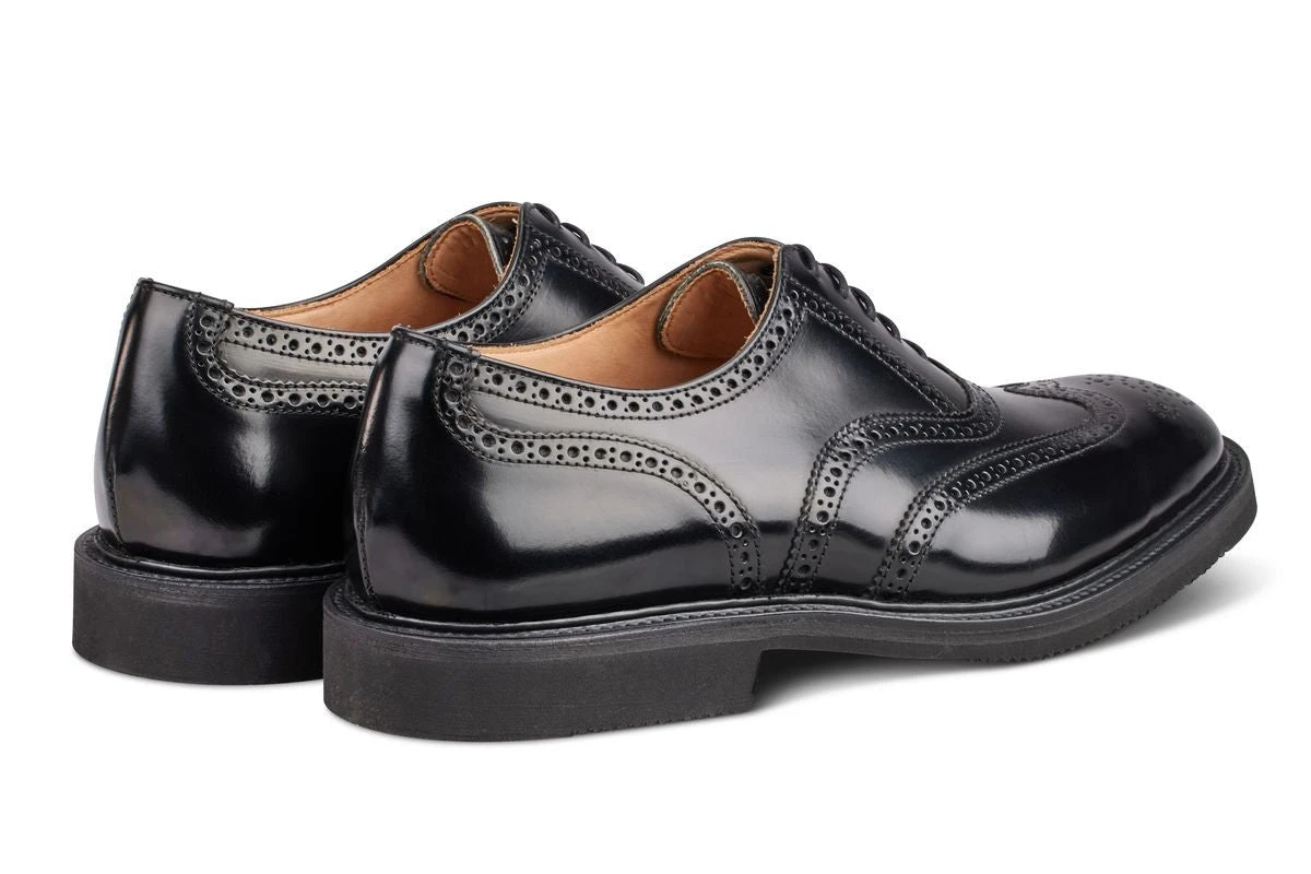 Jeremy Brogue Oxford City Shoe - Black Bookbinder 4 Jeremy Brogue Oxford City Shoe - Black Bookbinder - Image 4