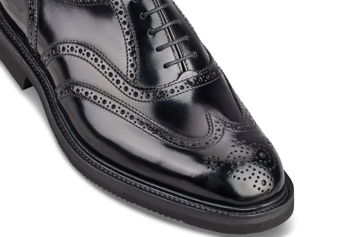 Jeremy Brogue Oxford City Shoe - Black Bookbinder 2 Jeremy Brogue Oxford City Shoe - Black Bookbinder - Image 2
