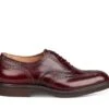 Jeremy Brogue Oxford City Shoe - Burgundy Bookbinder