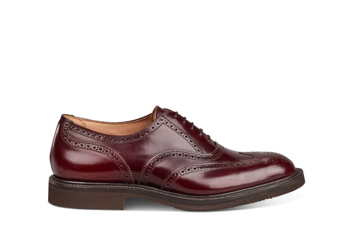 Jeremy Brogue Oxford City Shoe - Burgundy Bookbinder 1 Jeremy Brogue Oxford City Shoe - Burgundy Bookbinder
