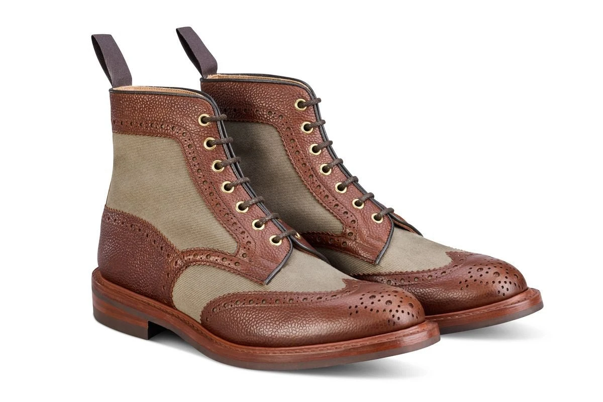 Kelmscott Country Boot - Mahogany/Khaki Two Tone 3 Kelmscott Country Boot - Mahogany/Khaki Two Tone - Image 3