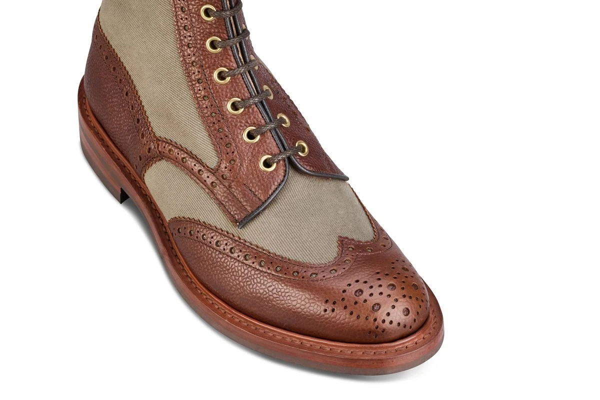 Kelmscott Country Boot - Mahogany/Khaki Two Tone 2 Kelmscott Country Boot - Mahogany/Khaki Two Tone - Image 2