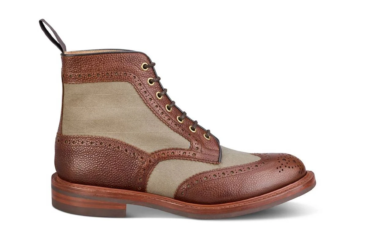 Kelmscott Country Boot - Mahogany/Khaki Two Tone 1 Kelmscott Country Boot - Mahogany/Khaki Two Tone