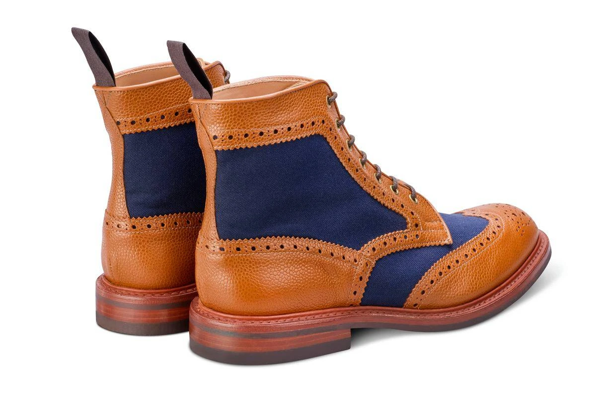 Kelmscott Country Boot - Tan/Navy Two Tone 3 Kelmscott Country Boot - Tan/Navy Two Tone - Image 3