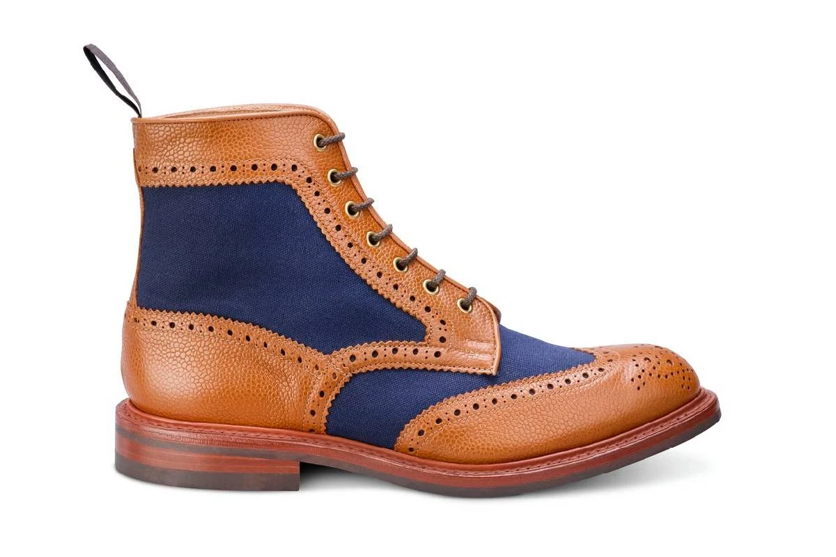 Kelmscott Country Boot - Tan/Navy Two Tone 1 Kelmscott Country Boot - Tan/Navy Two Tone