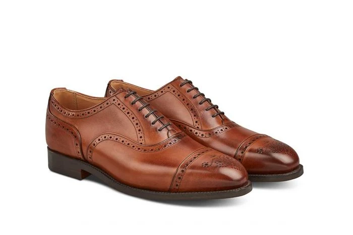 Kensington Toecap Oxford City Shoe - Beechnut Burnished 3 Kensington Toecap Oxford City Shoe - Beechnut Burnished - Image 3