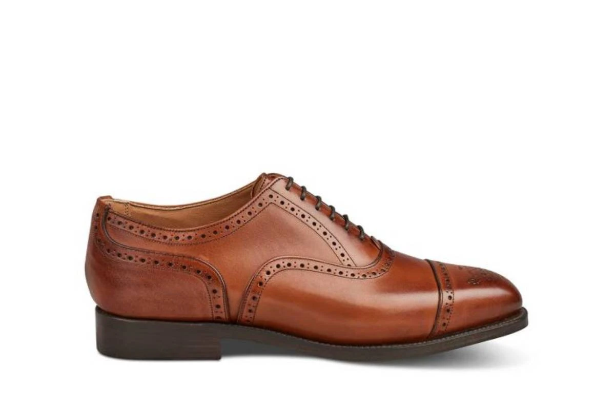 Kensington Toecap Oxford City Shoe - Beechnut Burnished 1 Kensington Toecap Oxford City Shoe - Beechnut Burnished