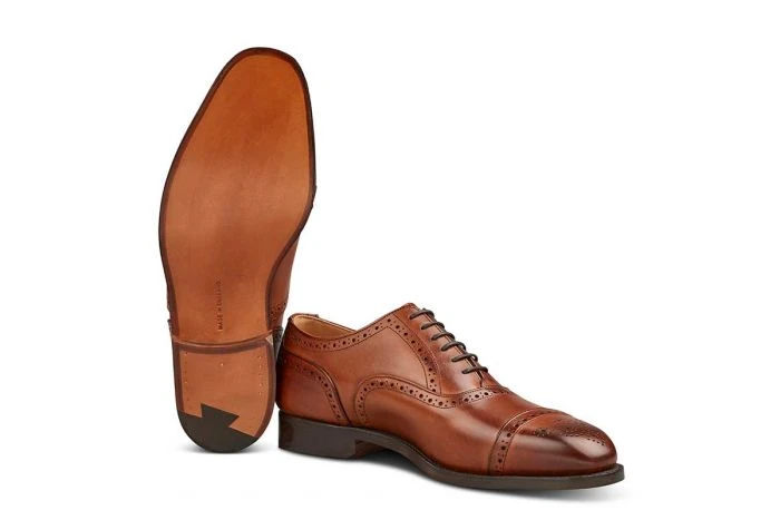Kensington Toecap Oxford City Shoe - Beechnut Burnished 5 Kensington Toecap Oxford City Shoe - Beechnut Burnished - Image 5