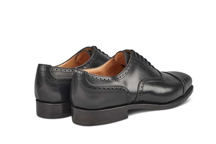 Kensington Toecap Oxford City Shoe - Black 4 Kensington Toecap Oxford City Shoe - Black - Image 4