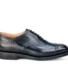 Kensington Toecap Oxford City Shoe - Black