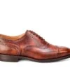 Kensington Toecap Oxford City Shoe - Brown Museum Calf