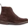 Lawrence Apron Front Derby Boot - Coffee Suede