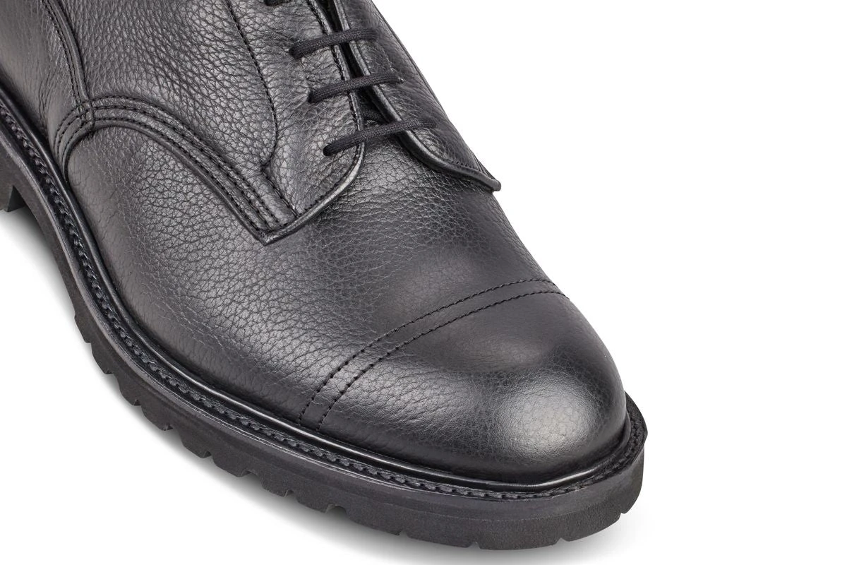 Matlock Country Shoe - Black Olivvia Shrunken Grain 2 Matlock Country Shoe - Black Olivvia Shrunken Grain - Image 2