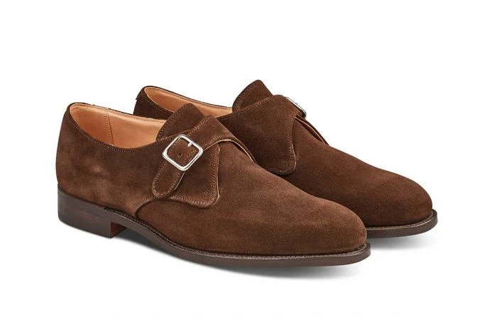 Mayfair Single Buckle Monk Shoe - Chocolate Suede 3 Mayfair Single Buckle Monk Shoe - Chocolate Suede - Image 3