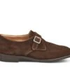 Mayfair Single Buckle Monk Shoe - Chocolate Suede