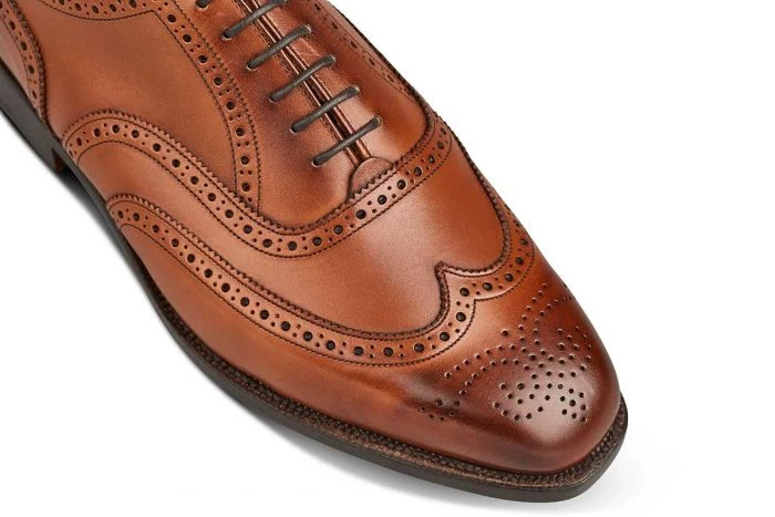 Piccadilly Brogue Oxford City Shoe - Beechnut Burnished 2 Piccadilly Brogue Oxford City Shoe - Beechnut Burnished - Image 2
