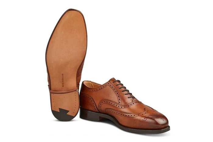 Piccadilly Brogue Oxford City Shoe - Beechnut Burnished 5 Piccadilly Brogue Oxford City Shoe - Beechnut Burnished - Image 5