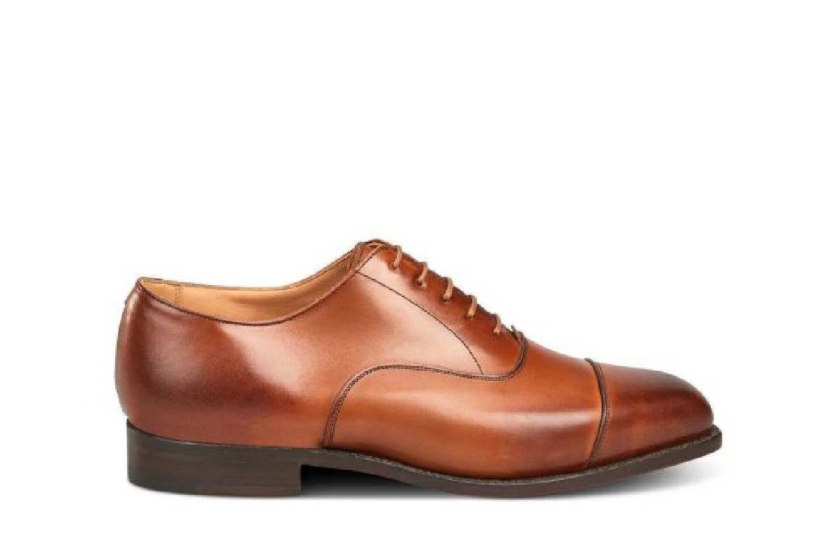 Regent Plain Toecap Oxford City Shoe - Beechnut 1 Regent Plain Toecap Oxford City Shoe - Beechnut