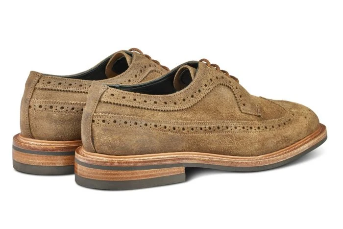 Richard Longwing Brogue - Peanut Reverse Suede 4 Richard Longwing Brogue - Peanut Reverse Suede - Image 4