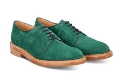 Robert Derby Shoe - Bright Green Castorino Suede -Selected Footwear Stores robert derby shoe bright green castorino suede 314942