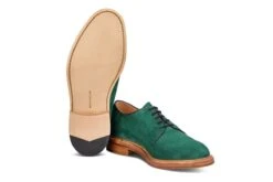 Robert Derby Shoe - Bright Green Castorino Suede -Selected Footwear Stores robert derby shoe bright green castorino suede 792600