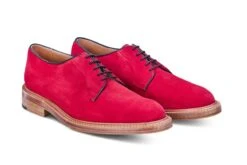 Robert Derby Shoe - Bright Red Castorino Suede 7 Robert Derby Shoe - Bright Red Castorino Suede -Selected Footwear Stores robert derby shoe bright red castorino suede 113274