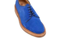 Robert Derby Shoe - Electric Blue Castorino Suede -Selected Footwear Stores robert derby shoe electric blue castorino suede 190345